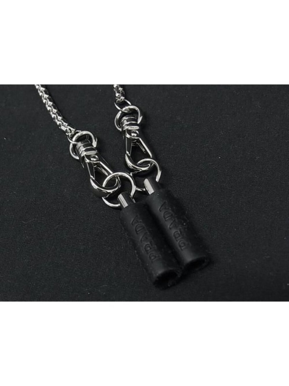 Prada Airpods Wireless Earphone Chain Silver Necklace - Picture 3 of 4